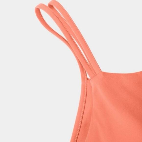 Halara SoftlyZero™ Plush Double Straps Active Dress Coral Pink Size Small NWT - Picture 7 of 15